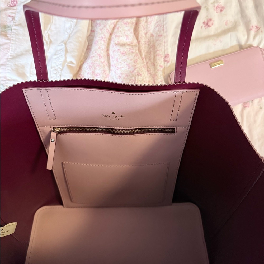 Kate Spade Light Pink  shopper bag and matching wallet - Picture 2 of 5